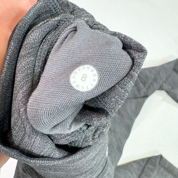 Lululemon Leggings Womens 8 Gray Pants Full Length Activewear - Picture 8 of 9